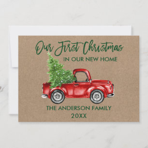 Pinsel Schrift Unser erstes Weihnachten Neues Zuha
