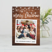 Pinsel Script Sofortkamera Foto Wood Weihnachten (Stehend Vorderseite)