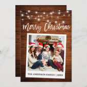 Pinsel Script Sofortkamera Foto Wood Weihnachten (Vorne/Hinten)