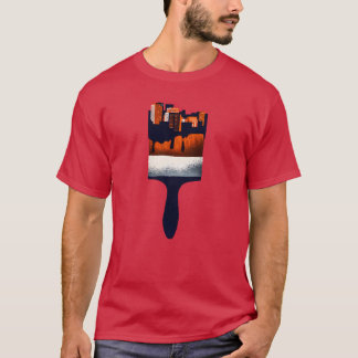 Pinsel Stadt lustig T-Shirt