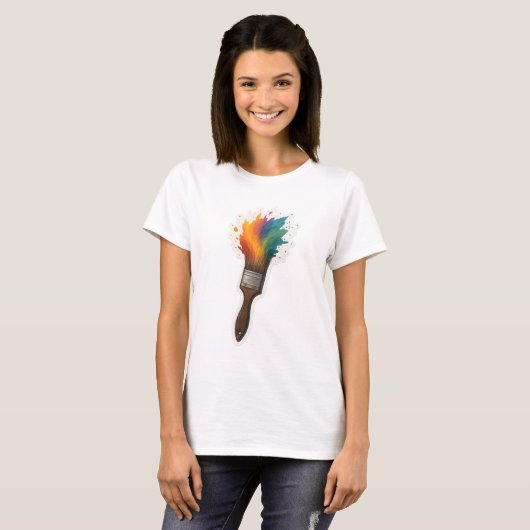 Pinsel T-Shirt (Vorne ganz)