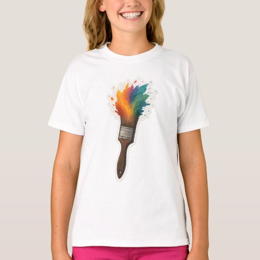 Pinsel T-Shirt (Vorderseite)