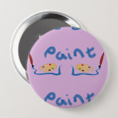 Pinsel und Farbpalette auf lila Button (Vorne & Hinten)