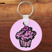 Pinsel und Pfeffer tarnen den Kuchen Schlüsselanhänger (Vorderseite)