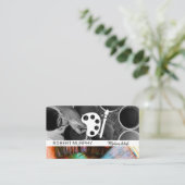 Pinsel und Pinsel | Artist Palette Visitenkarte (Stehend Vorderseite)