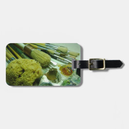 Pinsel und Pinsel Gepäckanhänger