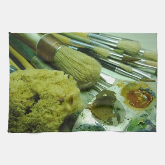Pinsel und Pinsel Küchentuch (Horizontal)