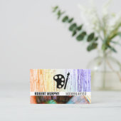 Pinsel und Pinsel | Künstlerische Textur Visitenkarte (Stehend Vorderseite)