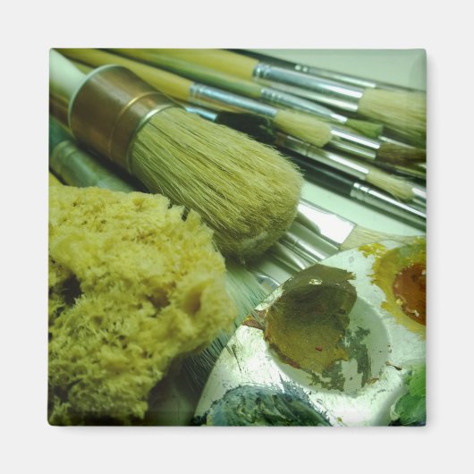 Pinsel und Pinsel Magnet (Vorne)