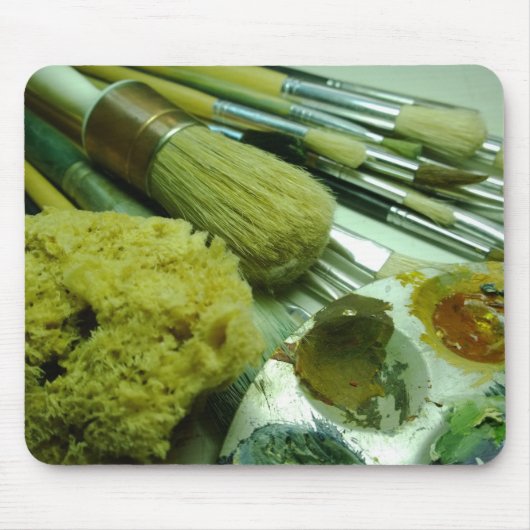 Pinsel und Pinsel Mousepad (Vorne)