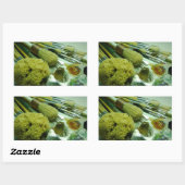 Pinsel und Pinsel Rechteckiger Aufkleber (Blatt)