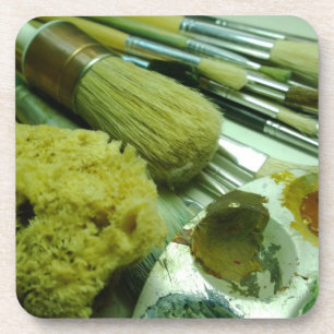 Pinsel und Pinsel Untersetzer