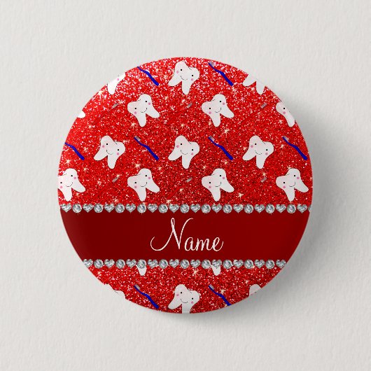 Pinsel und Zahnbürsten aus individuelle Name in Ne Button (Vorderseite)