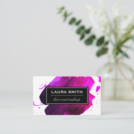 Pinsel Visitenkarte (Stehend Vorderseite)