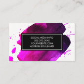 Pinsel Visitenkarte (Rückseite)