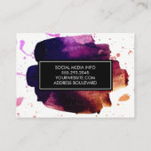 Pinsel Visitenkarte (Rückseite)