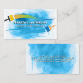 Pinsel | Wasserfarbene Visitenkarte (Vorne/Hinten)