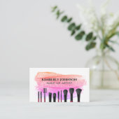 Pinsel zusammenstellen | Brush Stroke Visitenkarte (Stehend Vorderseite)