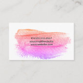 Pinsel zusammenstellen | Brush Stroke Visitenkarte (Rückseite)