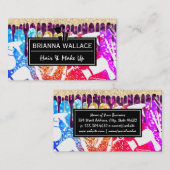 Pinsel zusammenstellen | Haargeräte | GLITZER Visitenkarte (Vorne/Hinten)