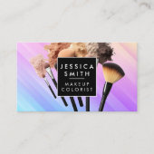 Pinsel zusammenstellen | Lebhafter Hintergrund Visitenkarte (Vorderseite)