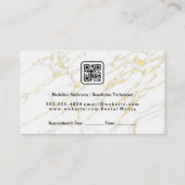 Pinsel zusammenstellen | Salon-Scheren-Logo Terminkarte (Rückseite)