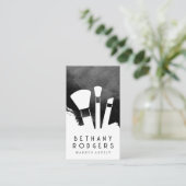 Pinsel zusammenstellen | Schwarze Farbe Visitenkarte (Stehend Vorderseite)