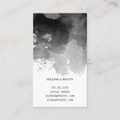 Pinsel zusammenstellen | Schwarze Farbe Visitenkarte (Rückseite)