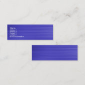 Pinselblau Mini Visitenkarte (Vorne/Hinten)