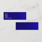 Pinselblau Mini Visitenkarte (Vorne/Hinten)
