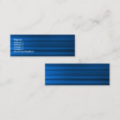 Pinselblau Mini Visitenkarte (Vorne/Hinten)