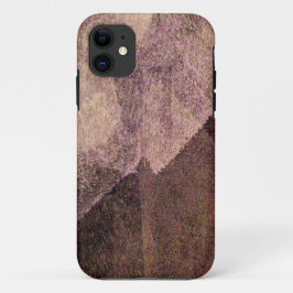 Pinselbraun abstrakte Pinselstrichkunst iPhone 11 Hülle