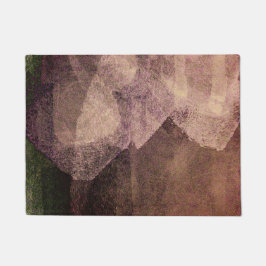 Pinselbraun abstrakte Pinselstrichkunst Fußmatte