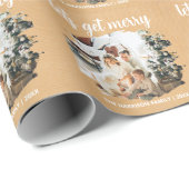 Pinseleffekt Foto Kraft Wrapping Paper Geschenkpapier (Rolleneckpunkt)