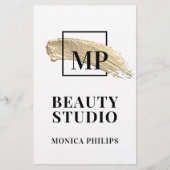 Pinselfarbe abstrakt flyer (Vorne)