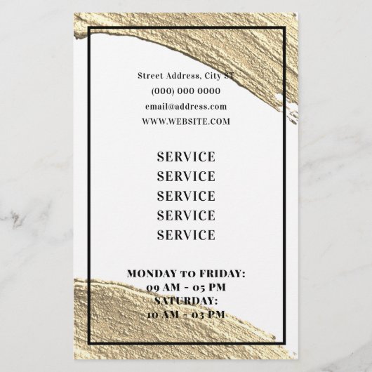 Pinselfarbe abstrakt flyer (Hinten)