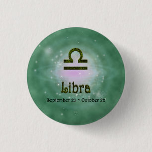 Pinselfarbe Libra Zodiac Astrologisches Zeichen Button