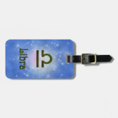 Pinselfarbe Libra Zodiac Astrologisches Zeichen Gepäckanhänger (Vorderseite horizontal)