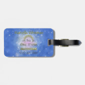 Pinselfarbe Libra Zodiac Astrologisches Zeichen Gepäckanhänger (Rückseite horizontal)