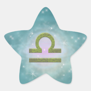 Pinselfarbe Libra Zodiac Astrologisches Zeichen Stern-Aufkleber