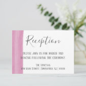 Pinselfarben Pinselstrich Empfang Einladung (Stehend Vorderseite)