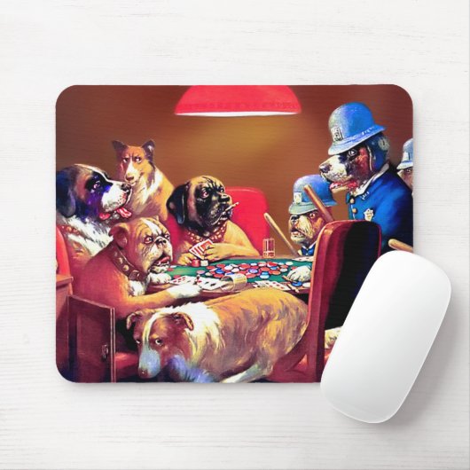 Pinselform mit vier Aces Mousepad (Mit Mouse)