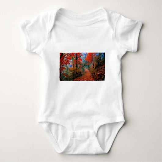 Pinselforst Herbstflammflammgeschenke Baby Strampler (Vorderseite)