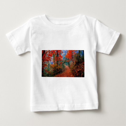 Pinselforst Herbstflammflammgeschenke Baby T-shirt (Vorderseite)