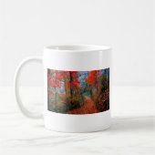 Pinselforst Herbstflammflammgeschenke Kaffeetasse (Links)