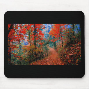 Pinselforst Herbstflammflammgeschenke Mousepad