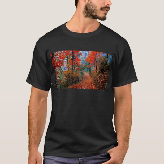 Pinselforst Herbstflammflammgeschenke T-Shirt (Vorderseite)