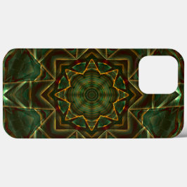 Pinselgealterter, bräunlich blauer Kaleidoskop Case-Mate iPhone Hülle