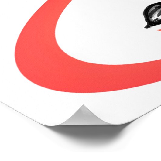 Pinselgedicht Poster (Ecke)