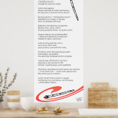 Pinselgedicht Poster (Küche)